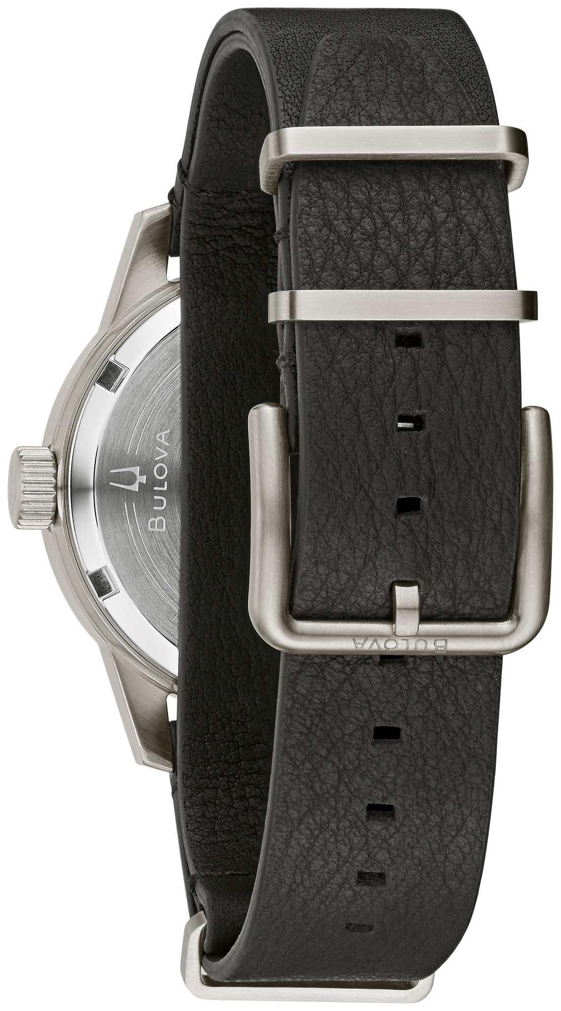 Dial Leather Strap Hack Watch 96A246 | Bulova